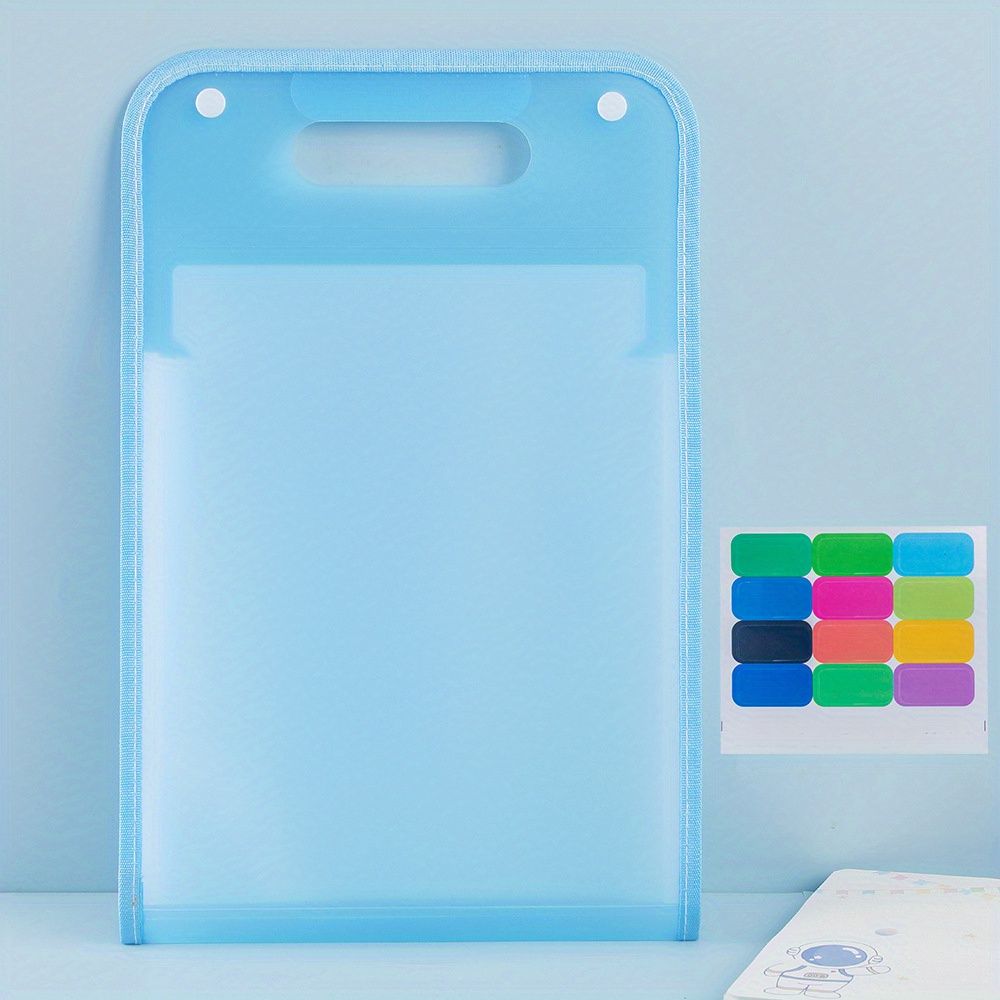 13-Grid A4 Portable File Folder, Multi-Layer, Large-Capacity, Hand-Held Organizer Bag - Perfect for Test Paper & File Storage - Renee Lane Company