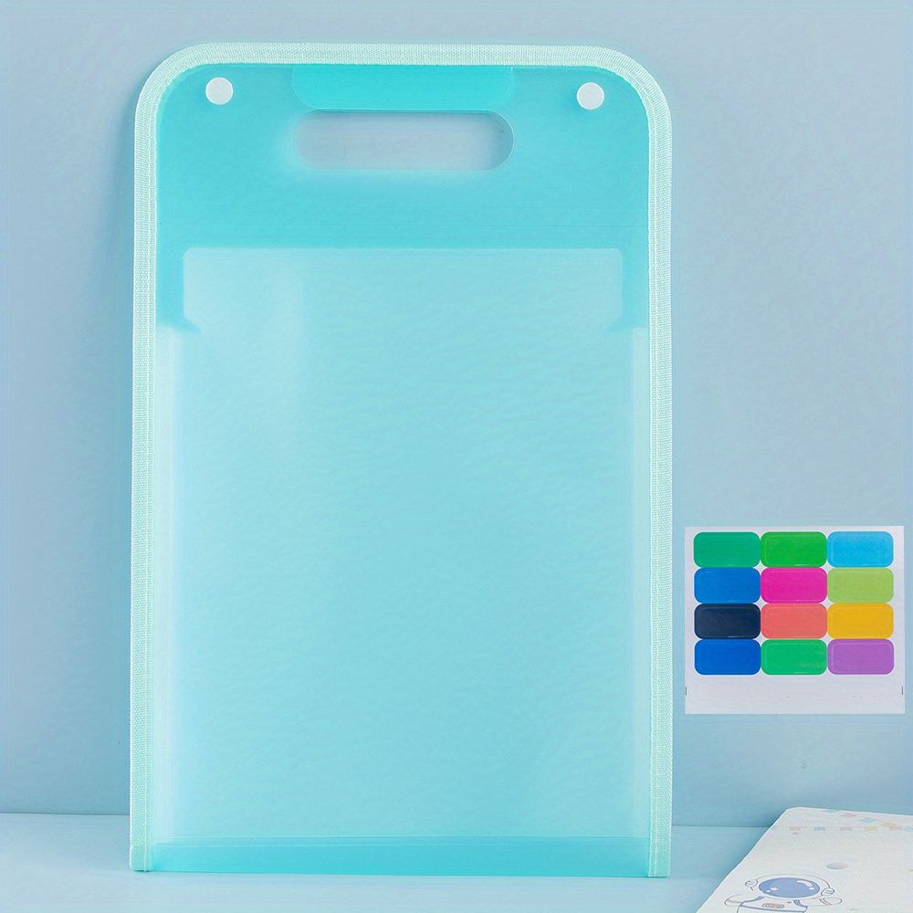 13-Grid A4 Portable File Folder, Multi-Layer, Large-Capacity, Hand-Held Organizer Bag - Perfect for Test Paper & File Storage - Renee Lane Company