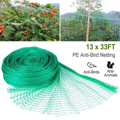 13 x 33ft Garden Netting Heavy Duty PE Anti Bird Netting Plants Fruits Tree Vegetables Protection Netting Net - Renee Lane Company