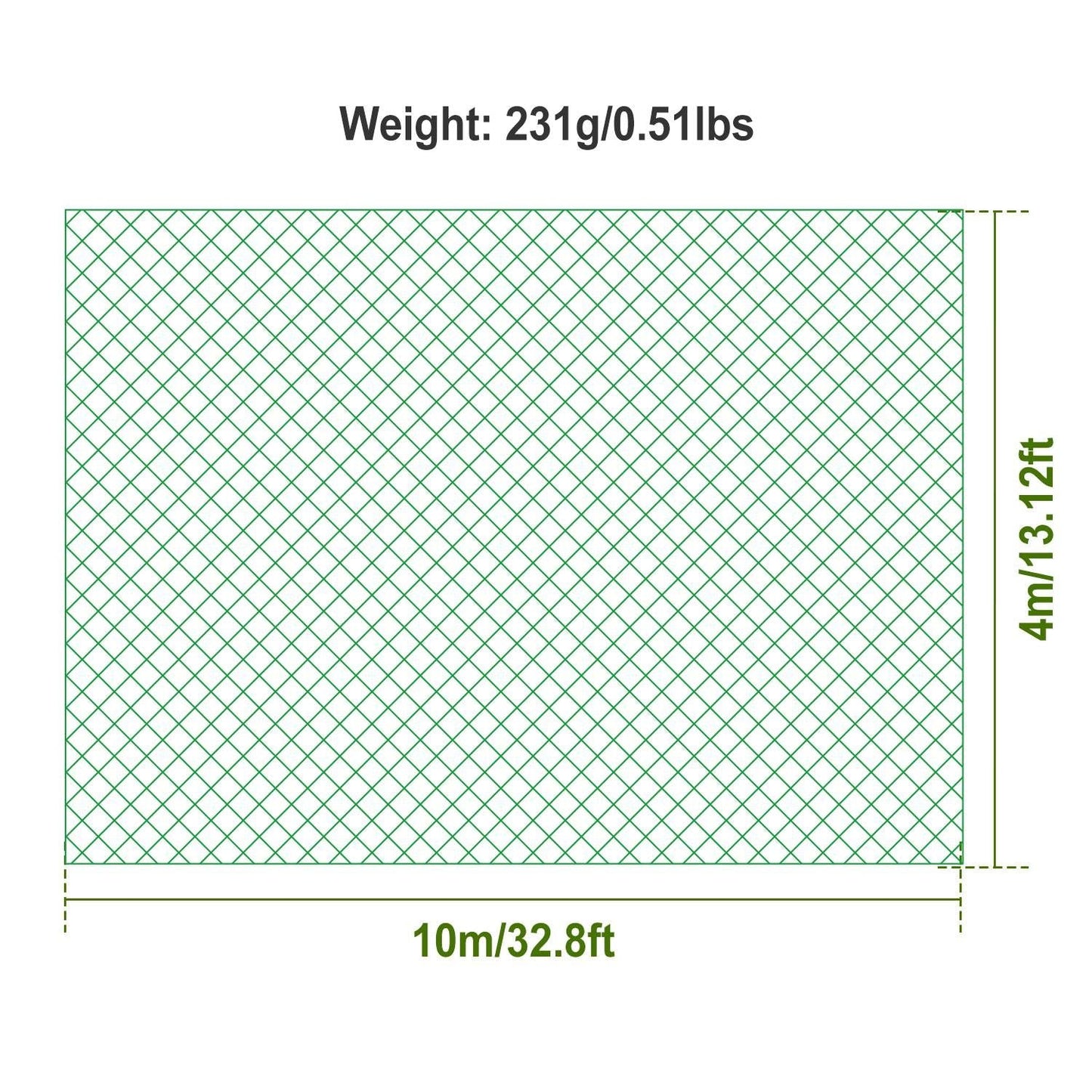 13 x 33ft Garden Netting Heavy Duty PE Anti Bird Netting Plants Fruits Tree Vegetables Protection Netting Net - Renee Lane Company