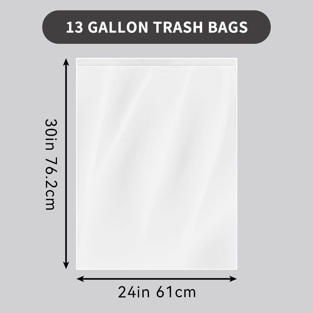 130 Bags 13 Gallon Expandable Heavy-Duty Plastic Multipurpose Disposable Garbage Bags-Super Strong, Leak-Resistant, And Odor-Proof For Bedroom, Kitchen, Living Room, Outdoor, And Toilet - Renee Lane Company