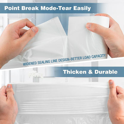 130 Bags 13 Gallon Expandable Heavy-Duty Plastic Multipurpose Disposable Garbage Bags-Super Strong, Leak-Resistant, And Odor-Proof For Bedroom, Kitchen, Living Room, Outdoor, And Toilet - Renee Lane Company