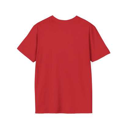 Red crewneck T-shirt, plain front