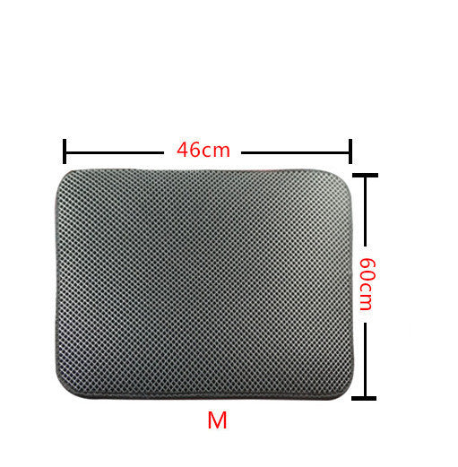 Double Layer Litter Cat Bed Pads Pet Cat Litter Mat Trapping Pets Litter Box Mat Pet Product Bed For Cats House Clean Mat - Renee Lane Company