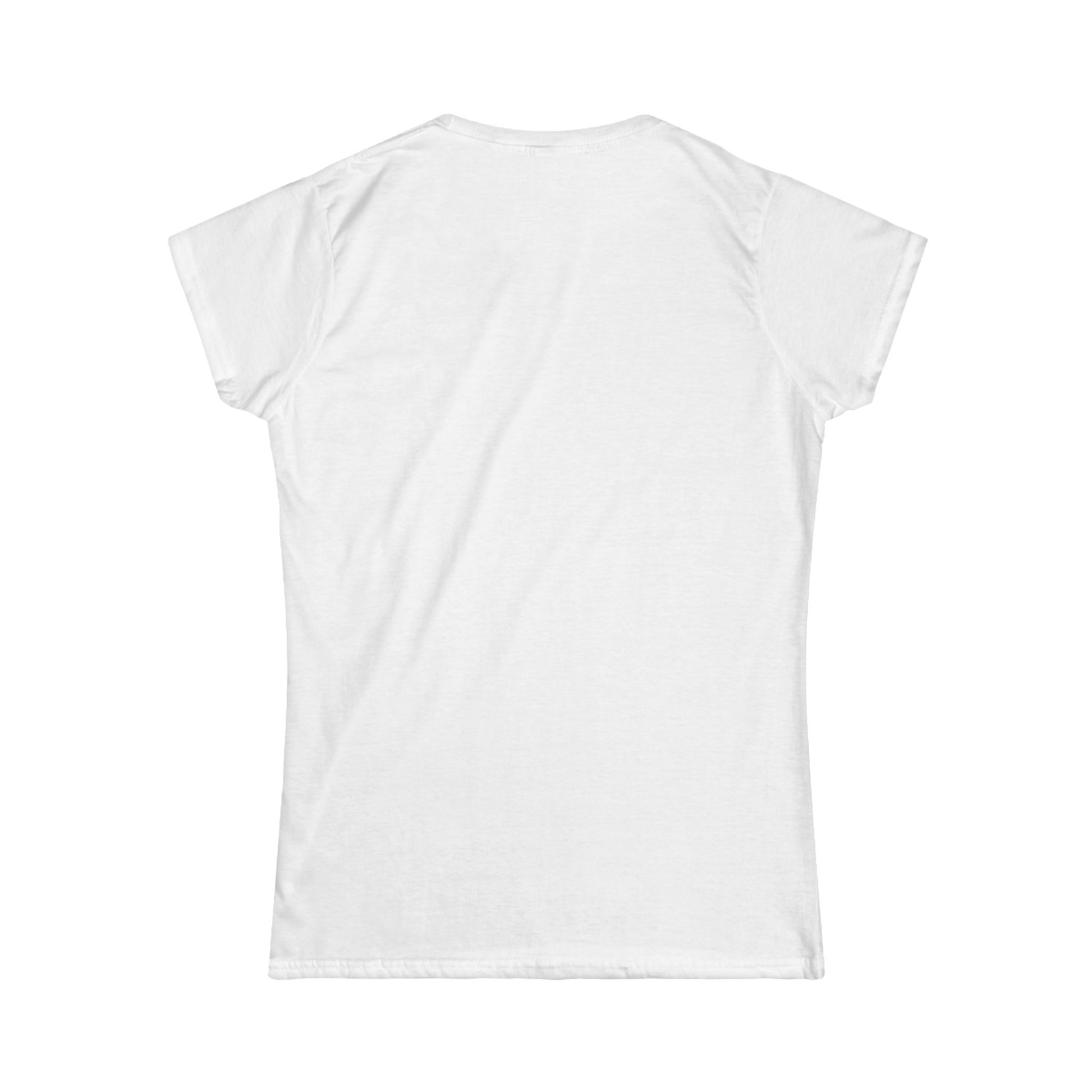 White T-shirt with short sleeves and a plain back