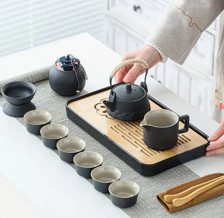 14-Piece Portable Travel Tea Set - Renee Lane Company