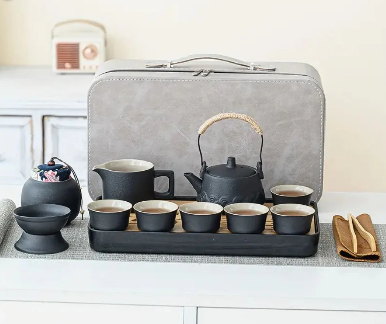 14-Piece Portable Travel Tea Set - Renee Lane Company