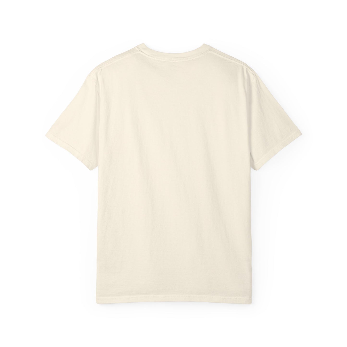 Ivory T-shirt, plain back with crew neck and short sleeves
