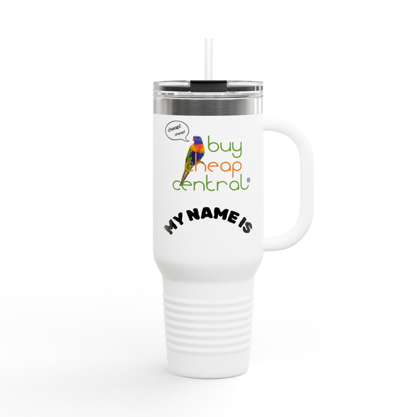 Personalized Insulated Travel Mug, 40oz - Ideal Gift for Homies, Customizable Drinkware, Perfect for Camping, Office, and Parties