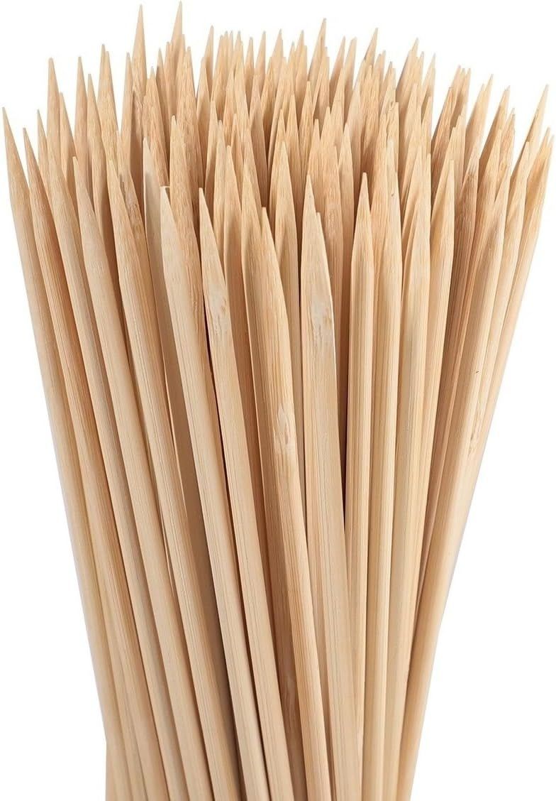 150PCS 16" Bamboo Skewers Sticks for Barbecue Smores Marshmallows Chocolate Fountain Plant Stakes Fruit and Crafting,Φ=4mm - Renee Lane Company