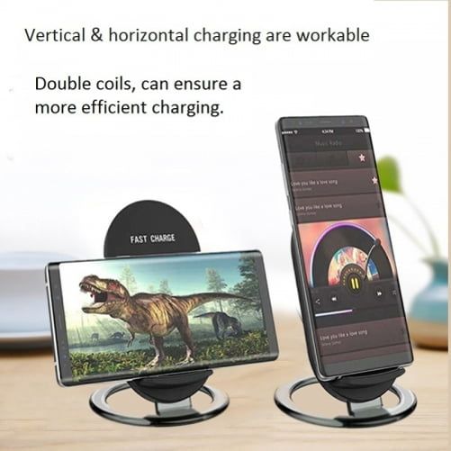15W Fast Wireless Charger Stand Detachable 2-Coils Charging Pad Slim A4L for Motorola Edge Plus, Google Nexus 6, (2022), DROID MAXX - Nokia XR20, 8 - OnePlus 9 Pro, 8 Pro - Razer Phone 2 - Renee Lane Company