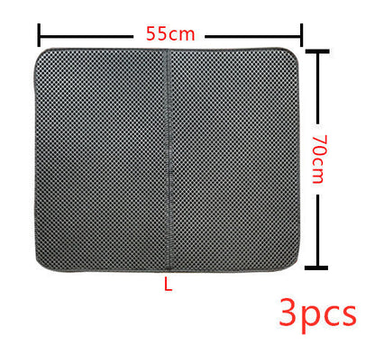 Double Layer Litter Cat Bed Pads Pet Cat Litter Mat Trapping Pets Litter Box Mat Pet Product Bed For Cats House Clean Mat - Renee Lane Company