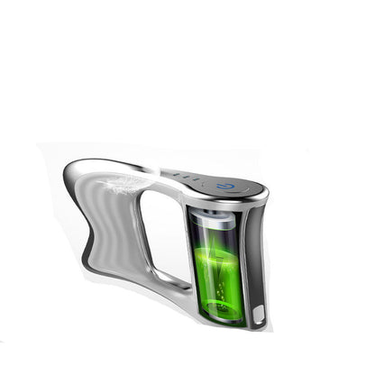 White electric fascia knife massager showing illuminated battery and control panel