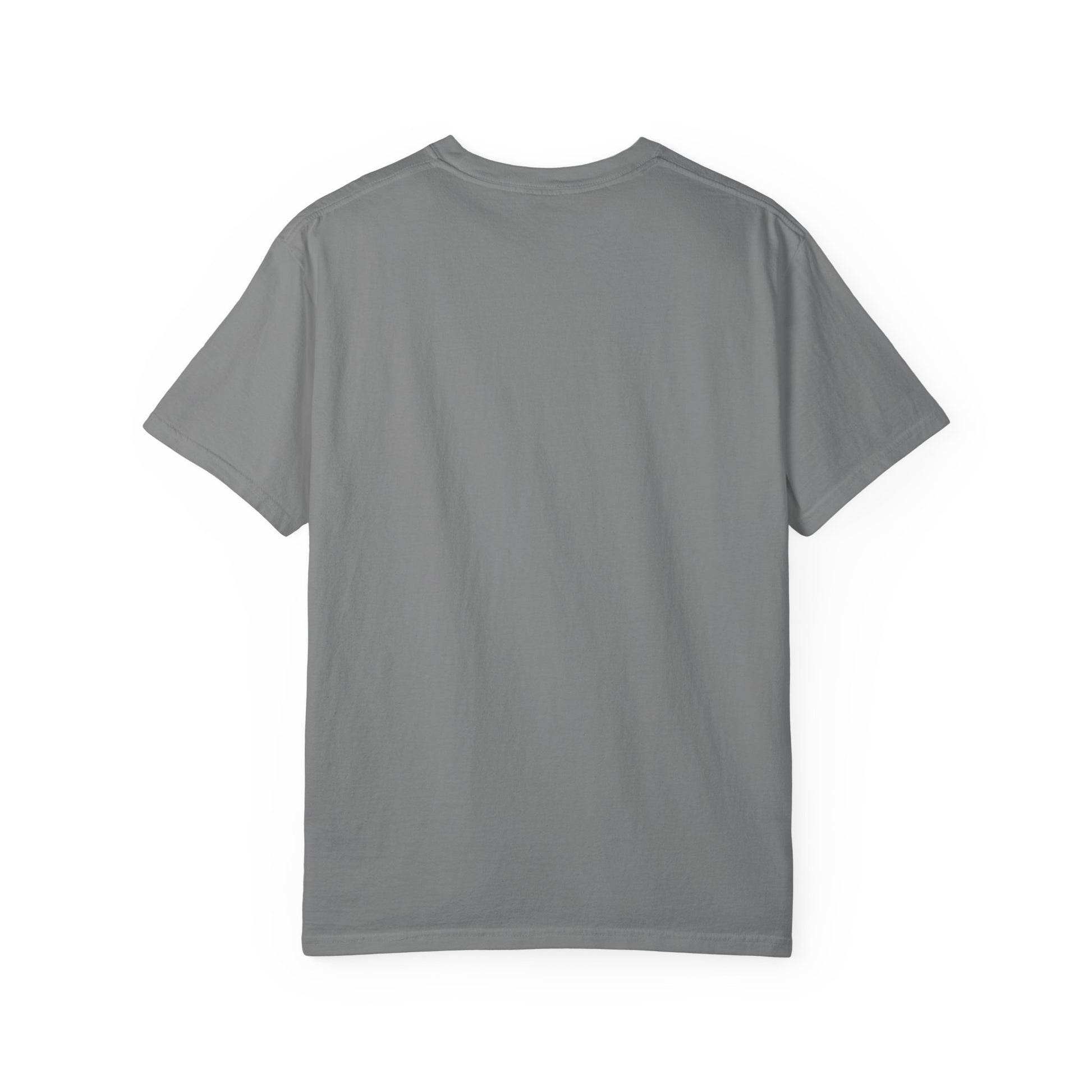 Gray T-shirt, plain crew neck with short sleeves