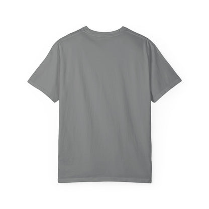 Gray T-shirt, plain crew neck with short sleeves