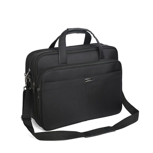 17.3 Inch Laptop Bag, Expandable Briefcase,Computer Bag Men Women,Laptop Shoulder Bag,Work Bag Business Travel Office (Black-17.3 Inch) - Renee Lane Company