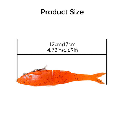 170/120mm Swimbait Fishing Lures - Realistic Wobbling Bass Lure Set, Artificial Soft Bait for Freshwater/Saltwater - Renee Lane Company