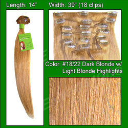 #18/22 Dark Blonde w/ Light Highlights - 14 inch - Renee Lane Company