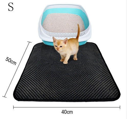 Double Layer Litter Cat Bed Pads Pet Cat Litter Mat Trapping Pets Litter Box Mat Pet Product Bed For Cats House Clean Mat - Renee Lane Company