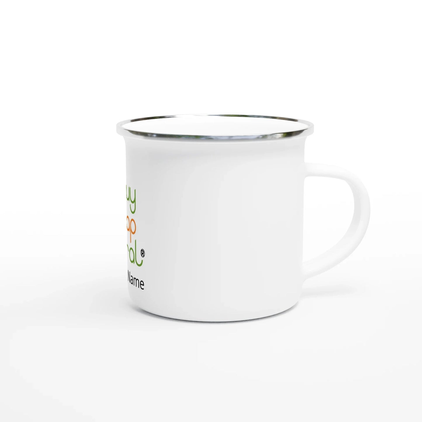 White 12oz Enamel Mug