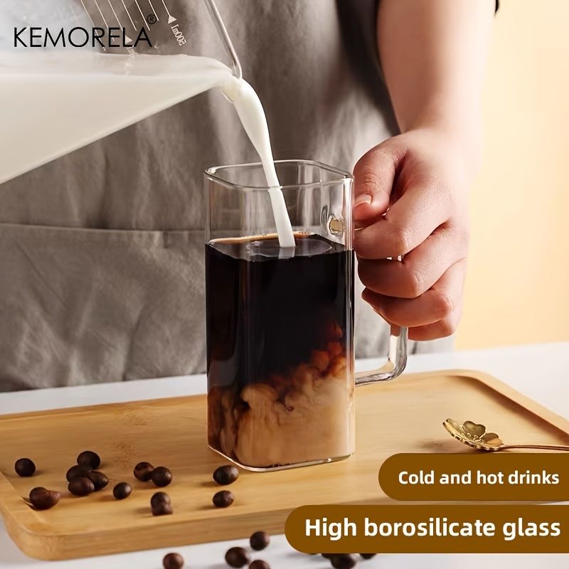 1pc, 13.5oz Adorable Glass Cups with Lids and Straws - Perfect for Back to School and On-the-Go Drinks - Renee Lane Company