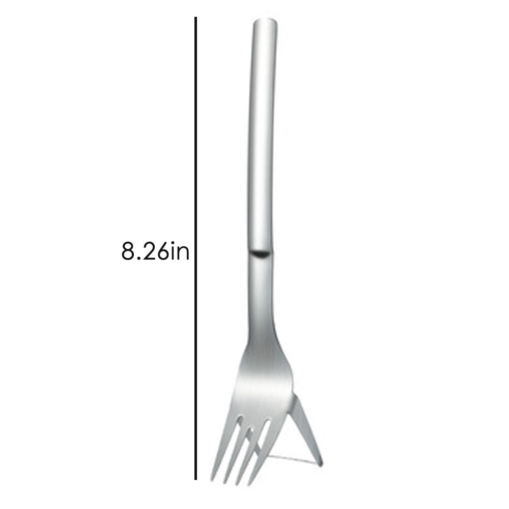 1pc 2 In 1 Watermelon Slicer With Fork Durable Watermelon Cutter Stainless Steel Watermelon Cutting Ruler For Fruit Plate - Renee Lane Company