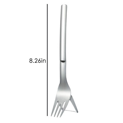 1pc 2 In 1 Watermelon Slicer With Fork Durable Watermelon Cutter Stainless Steel Watermelon Cutting Ruler For Fruit Plate - Renee Lane Company