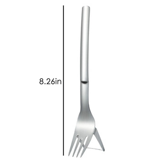 1pc 2 In 1 Watermelon Slicer With Fork Durable Watermelon Cutter Stainless Steel Watermelon Cutting Ruler For Fruit Plate - Renee Lane Company