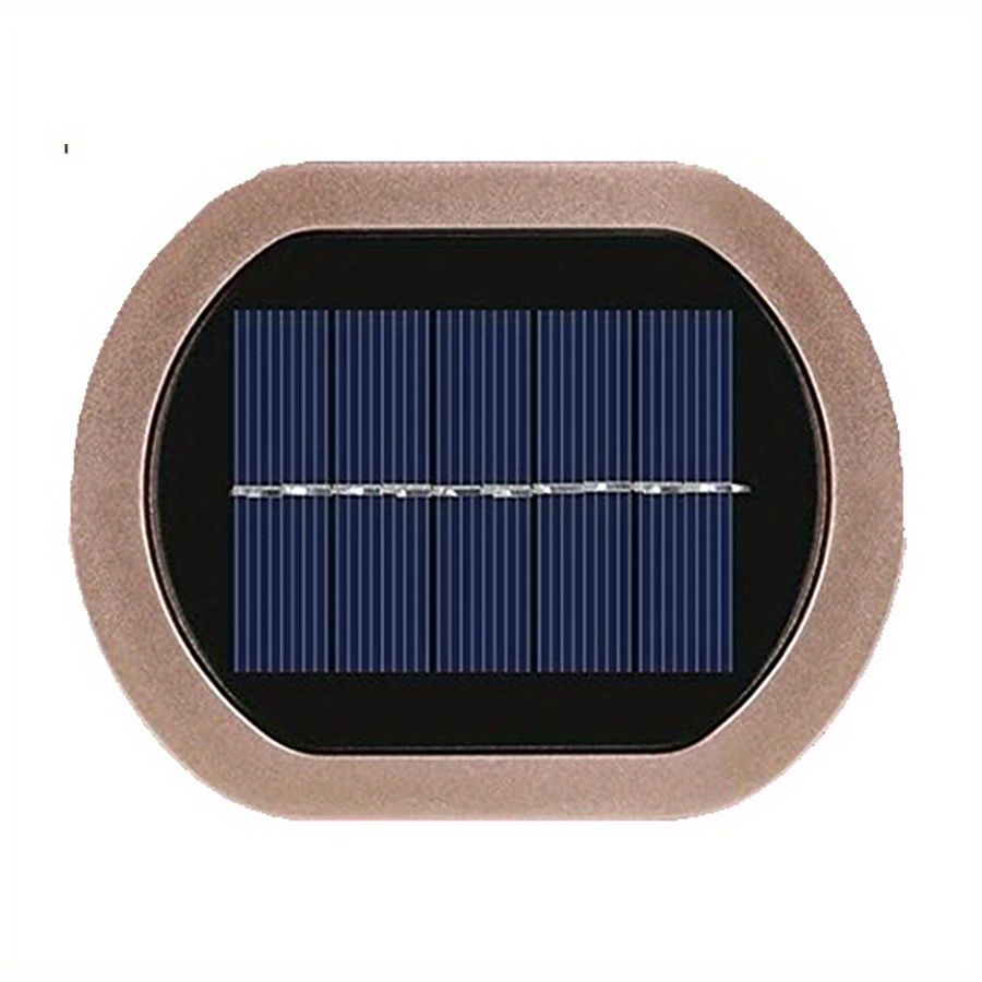 1pc 2 LEDs Solar Wall Light UP And Down Illuminate Outdoor Sunlight Sensor Lamp Waterproof Modern Nordic Style Decor For Home Garden Porch (Warm White & Cold White) (Bronze) - Renee Lane Company