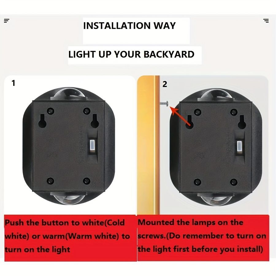 1pc 2 LEDs Solar Wall Light UP And Down Illuminate Outdoor Sunlight Sensor Lamp Waterproof Modern Nordic Style Decor For Home Garden Porch (Warm White & Cold White) (Bronze) - Renee Lane Company