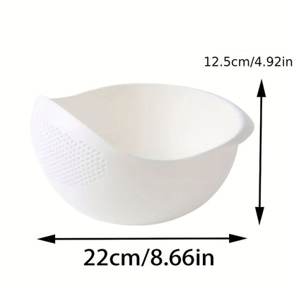 1pc/2pcs/3pcs Multi-Functional Kitchen Washing Basket Basin - Drain Water, Wash Rice, Perfect For Cleaning Vegetables And Fruits, And More With Convenient - Renee Lane Company