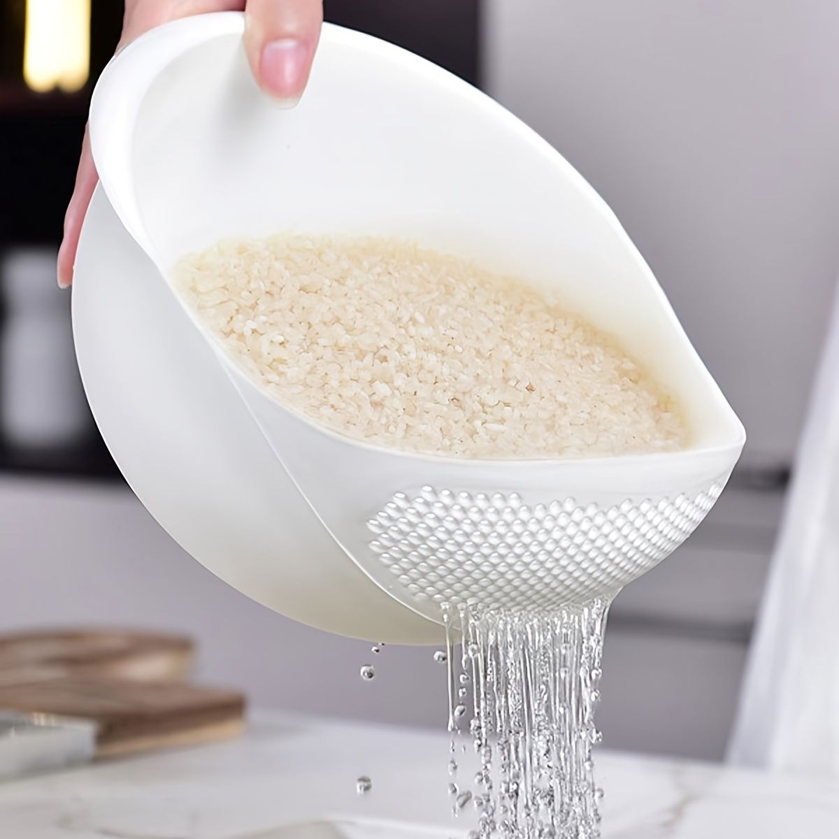 1pc/2pcs/3pcs Multi-Functional Kitchen Washing Basket Basin - Drain Water, Wash Rice, Perfect For Cleaning Vegetables And Fruits, And More With Convenient - Renee Lane Company