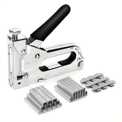 1pc, 3 In 1 Heavy Duty Staple Gun Kit With 300 Staples, Upholstery Stapler For Fixing Material, Decoration, Carpentry, Furniture, Doors And Windows - Renee Lane Company