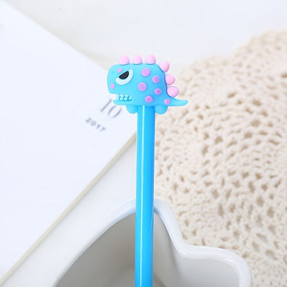 1pc/4pcs Creative Cartoon Tyrannosaurus Water Based Signature Pen Neutral Pen Gel Pen Learning Office Stationery 0.5mm Black Refill - Renee Lane Company