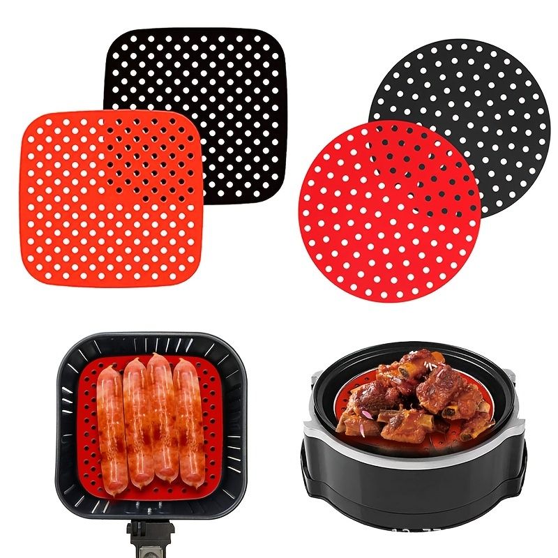 1pc 7.5in/8in/9in Air Fryer Liner Silicone Air Fryer Mat - Renee Lane Company