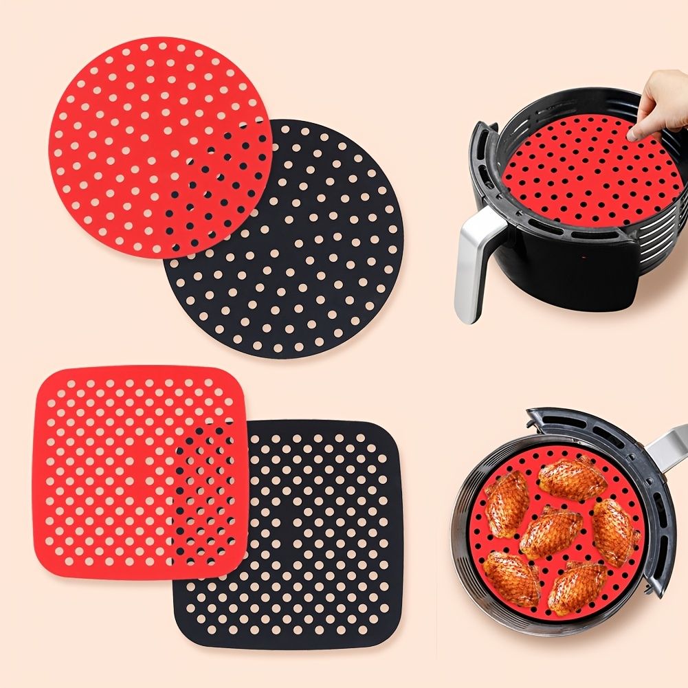 1pc 7.5in/8in/9in Air Fryer Liner Silicone Air Fryer Mat - Renee Lane Company