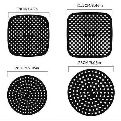 1pc 7.5in/8in/9in Air Fryer Liner Silicone Air Fryer Mat - Renee Lane Company