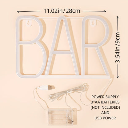1pc, BAR Neon Light, LED Business Bar Sign Light On Off Switch Open Bright Light Neon, Without Battery - Renee Lane Company
