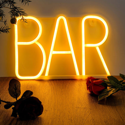 1pc, BAR Neon Light, LED Business Bar Sign Light On Off Switch Open Bright Light Neon, Without Battery - Renee Lane Company