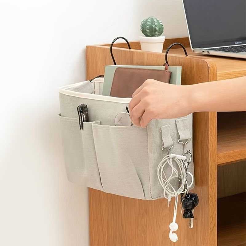 1pc Bedside Desktop Shelf Office Stationery Books Hanging Storage Bag - Renee Lane Company