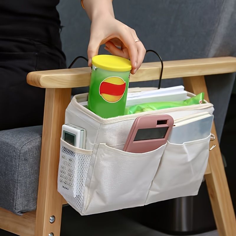 1pc Bedside Desktop Shelf Office Stationery Books Hanging Storage Bag - Renee Lane Company