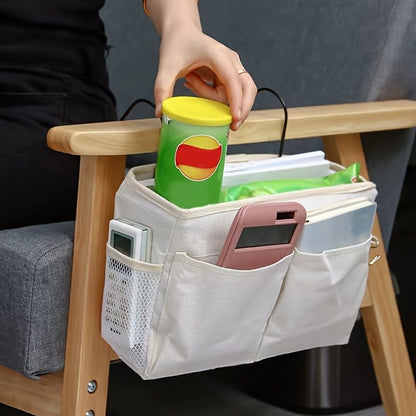 1pc Bedside Desktop Shelf Office Stationery Books Hanging Storage Bag - Renee Lane Company