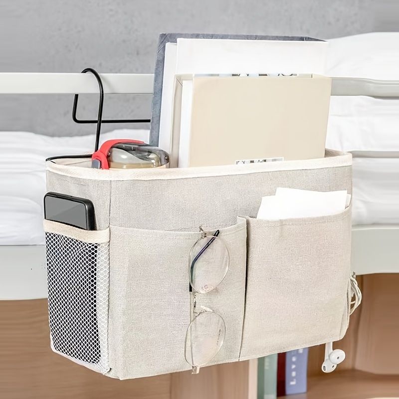1pc Bedside Desktop Shelf Office Stationery Books Hanging Storage Bag - Renee Lane Company
