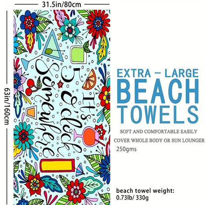 1pc Boho Sandproof Beach Towels, Vacation Beach Accessories, Fast Dry Beach Accessories, For Travel Swim Pool Yoga Camping, Bathroom Accessories - Renee Lane Company