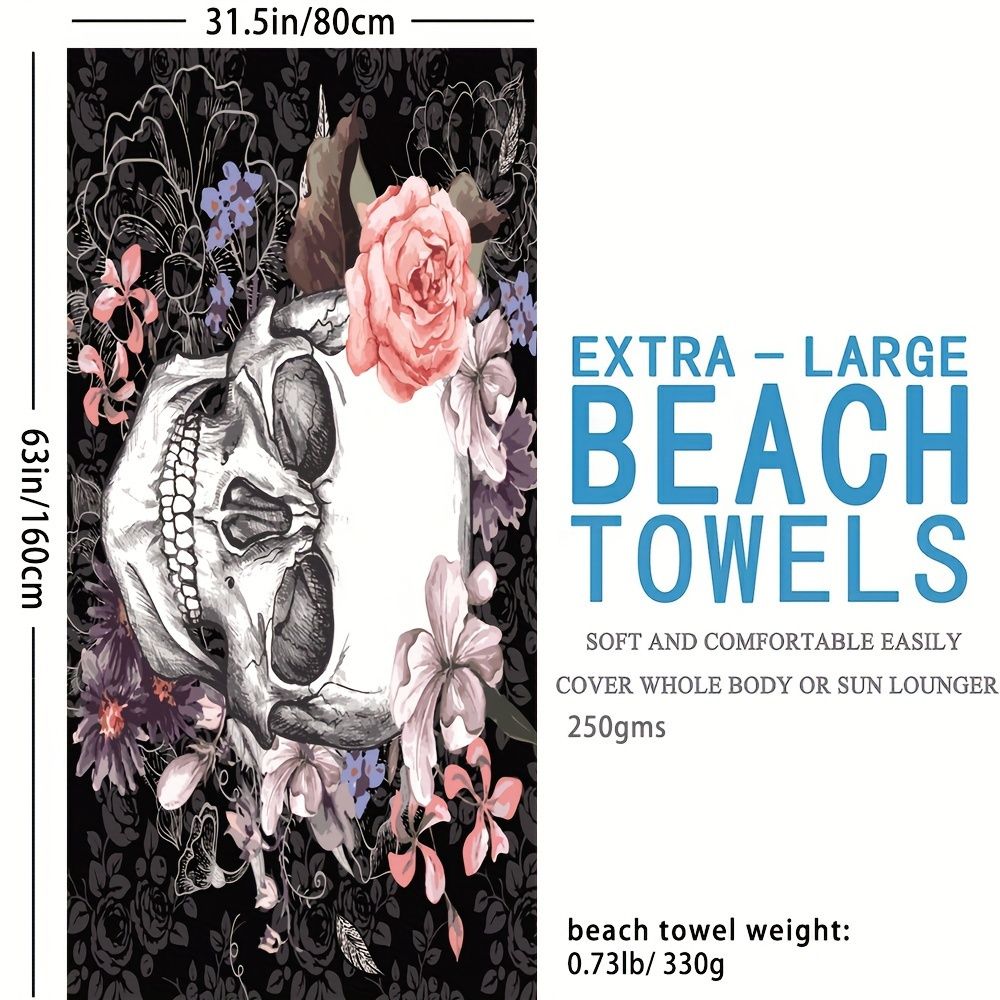 1pc Boho Sandproof Beach Towels, Vacation Beach Accessories, Fast Dry Beach Accessories, For Travel Swim Pool Yoga Camping, Bathroom Accessories - Renee Lane Company