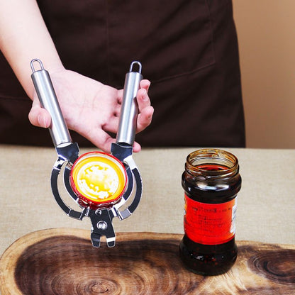 1pc, Can Opener, 304 Stainless Steel Jar Opener, All Metal Construction Adjustable Jar Opener, Can Bottle Opener Gripper, For Weak Hand, Elderly, Arthritis, Child - Renee Lane Company