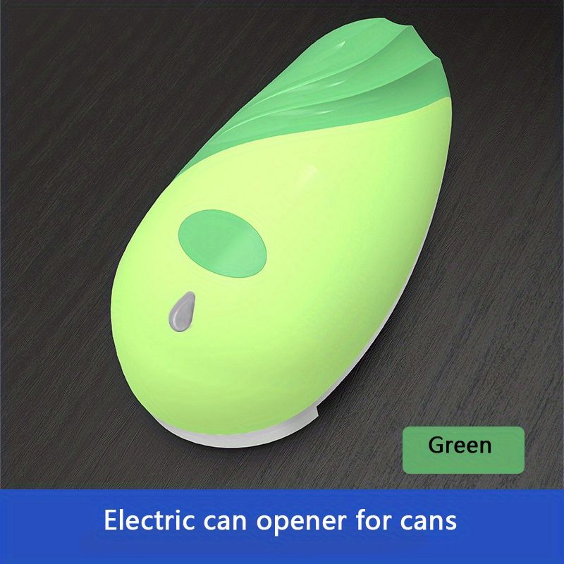 1pc, Can Opener, Stainless Steel Electric Bottle Opener, Smooth Edge Food-Safe Electric Can Opener, Automatic Can Opener, Red /Green Kitchen Can Opener - Renee Lane Company