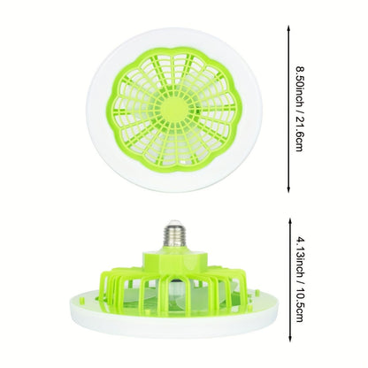1pc Ceiling Fan With Light, Modern 18inch Remote Control Enclosed Low Profile Ceiling Fan With Light 3 Speed LED Dimming 3 Colors 8 Invisible Bladeless Flush Mount Fan Light Bedroom, Offices - Renee Lane Company