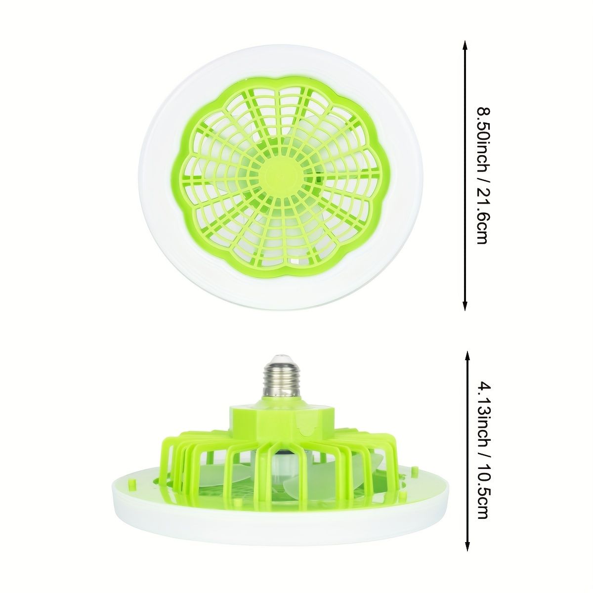 1pc Ceiling Fan With Light, Modern 18inch Remote Control Enclosed Low Profile Ceiling Fan With Light 3 Speed LED Dimming 3 Colors 8 Invisible Bladeless Flush Mount Fan Light Bedroom, Offices - Renee Lane Company