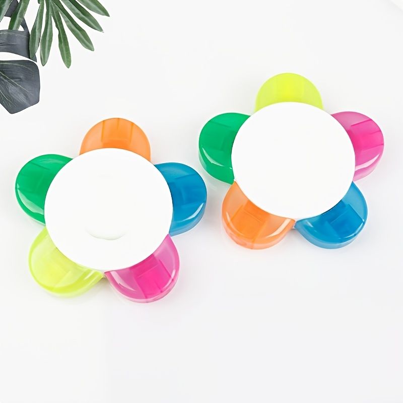 1pc Cute Petal 5 Colors All-in-One Fluorescent Marker - Renee Lane Company